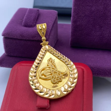 Osmanlı Tuğralı Altın Kolye Ucu 22 Ayar 4.77gr Kadın Hediye