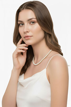 Üç Tırnaklı Doğal İnci Gerdanlık