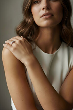 Kalp Tırnak Beştaş Yüzük