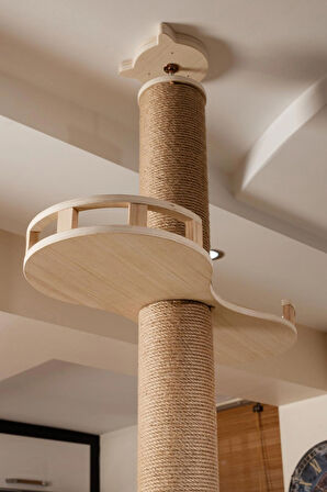 Tırmalama Tahtası Uzun Kedi Ağacı Özel Tasarım 2.5 M Robin