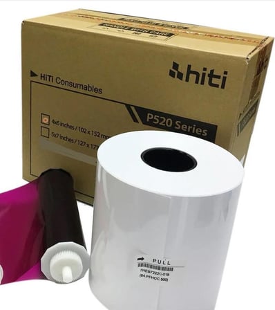 Hiti P510 4x6 (10x15) Termal Kağıt 4 adet rulo-1 koli Fotoğraf Seti Baskı Rulosu Stüdyo Kağıdı
