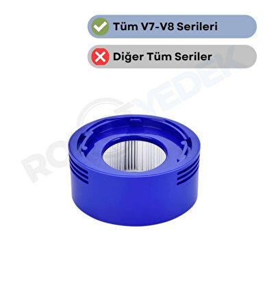 Dyson V8 Advanced Uyumlu Arka Filtre 1 Adet