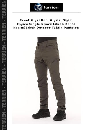 Esnek Giysi Hobi Giysisi Giyim Eşyası Single Sword Likralı Rahat Kadın&Erkek Outdoor Taktik Pantolon