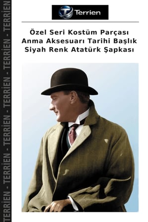 Özel Seri Kostüm Parçası Anma Aksesuarı Tarihi Başlık Siyah Renk Atatürk Şapkası