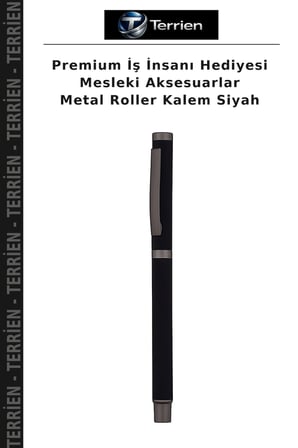 Premium İş İnsanı Hediyesi Mesleki Aksesuarlar Metal Roller Kalem Siyah