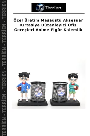 Özel Üretim Masaüstü Aksesuar Kırtasiye Düzenleyici Ofis Gereçleri Anime Figür Kalemlik