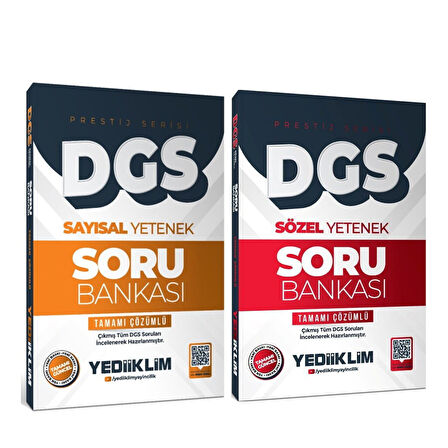 Yediiklim 2026 DGS Sayısal ve Sözel Yetenek Soru Bankası Seti 2 Kitap