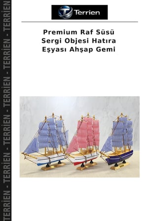 Premium Raf Süsü Sergi Objesi Hatıra Eşyası Ahşap Gemi
