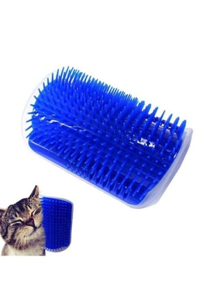 2 Adet Kedi Kaşınma Aparatı – Otlu Kaşıma Fırçası Duvara Asılabilen Ergonomik Tasarım Scratcher Grooming Brush Kediler İçin