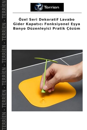 Özel Seri Dekoratif Lavabo Gider Kapatıcı Fonksiyonel Eşya Banyo Düzenleyici Pratik Çözüm