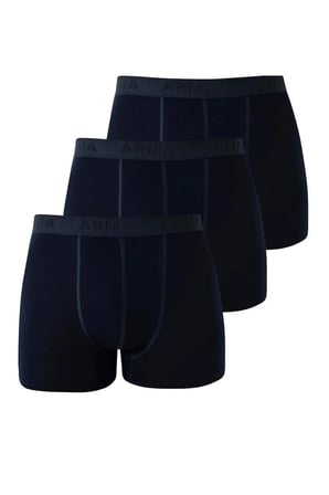 Premium Hediyelik Kombin İç Giyim Erkek Lacivert Bambu Boxer 3'lü Paket