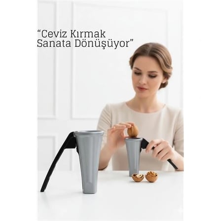 Metal Konik Fındık ve Ceviz Kırıcı - Döküm Ceviz Fındık Kıracağı