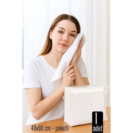 Tek Kullanımlık Havlu - Kuru Havlu - Paketli ve Çok Amaçlı 40X80 CM 1 Adet 718430