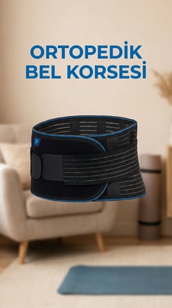 Unisex Ayarlanabilir Ortopedik Bel Destekli Çalışma Korsesi
