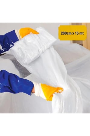 1 Adet Boya Badana Eşya Koruma Örtü – Kendinden Yapışkanlı Koruyucu Örtü 280 CM X 15 M, Furniture Cover, Paint Protector