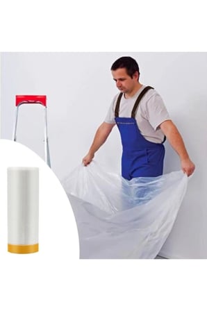 1 Adet Boya Badana Eşya Koruma Örtü – Kendinden Yapışkanlı Koruyucu Örtü 280 CM X 15 M, Furniture Cover, Paint Protector