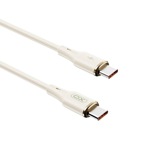 Senkronizasyon Elektronik Aksesuar NB-Q261 Type-C to Type-C 1m Silikon Hızlı Şarj ve Data Kablosu