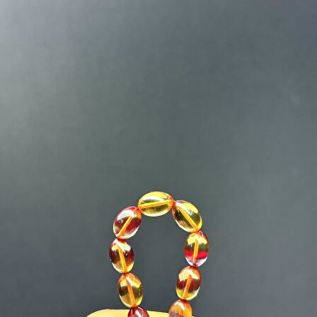Beyzi Model 7-11mm Sıkma Ateş Kehribar Zaza Tesbih