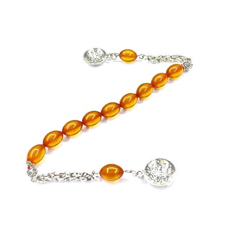 Beyzi Model 8-11mm Ateş Kehribar Zaza Tesbih