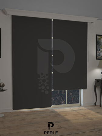 Perle  Koyu Gri Blackout Stor Perde Tam Karartma Yüksek Kalite SUPERBLACKOUT