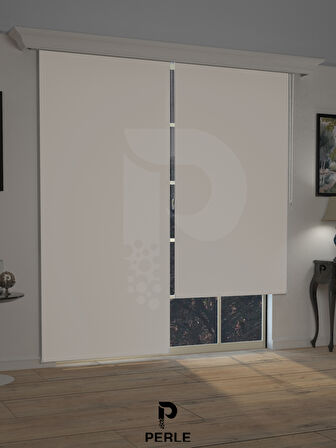Perle  Beyaz Blackout Stor Perde Tam Karartma Yüksek Kalite SUPERBLACKOUT