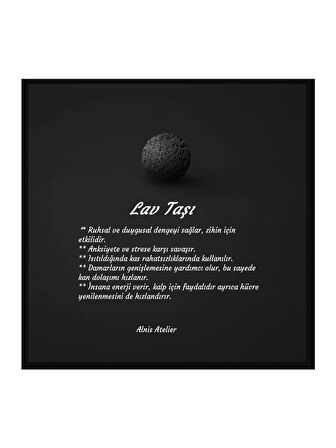 Alnis Atelier Küp Lav Taşı Ve Mat Oniks Doğal Taş Bileklik