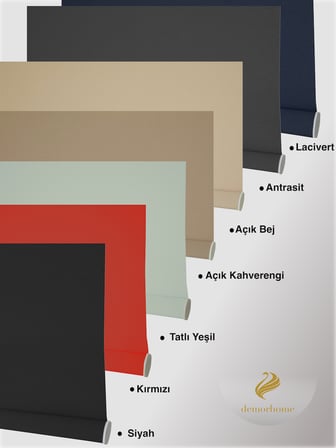 Demor Home Yüksek Kalite Alüminyum Malzeme Açık Kahverengi Renk Stor Mekanize Stor Perde