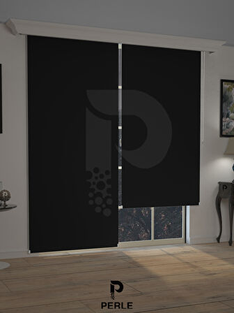 Perle  Siyah Blackout Stor Perde Tam Karartma Yüksek Kalite SUPERBLACKOUT