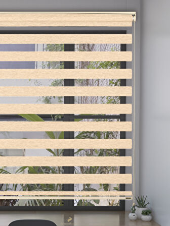 Demor Home Bal Rengi Bambu Zebra Yüksek Kalite Metal Kasa 