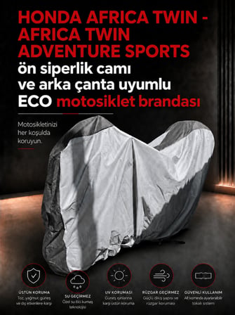 HONDA AFRİCA TWİN&AFRİCA TWİN ADVENTURE SPORTS Modelleriyle Uyumlu ECO Motosiklet Brandası