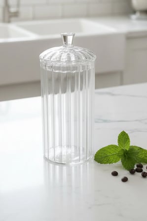 Averna Cam Saklama Kabı – Çay Kahve Bakliyat Kavanozu 750 ml-3 adet