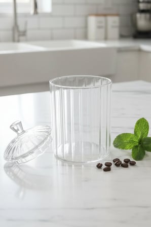 Averna Cam Saklama Kabı – Çay Kahve Bakliyat Kavanozu 500 ml-3 Adet