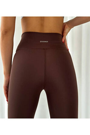 Yüksek Bel Dalgıç Kumaş Toparlayıcı Özellik. Iç Göstermez Kadın Tayt