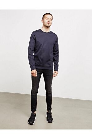 Unisex Lacivert Bordel Sweatshirt