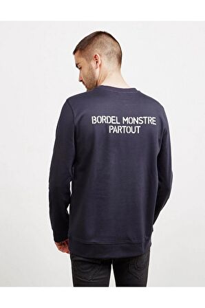 Unisex Lacivert Bordel Sweatshirt