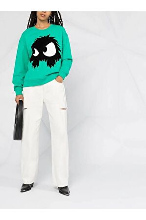 McQueen Flocked Monster Sweatshirt