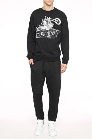 Mcqueen Motor Baskılı Sweatshirt