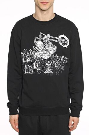 Mcqueen Motor Baskılı Sweatshirt