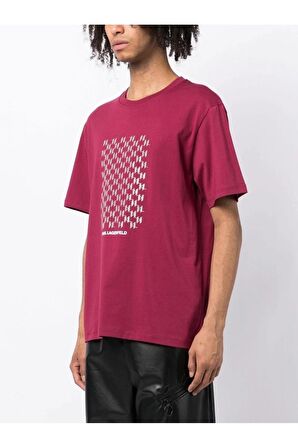 Reflective Monogram Logo Print T-shirt