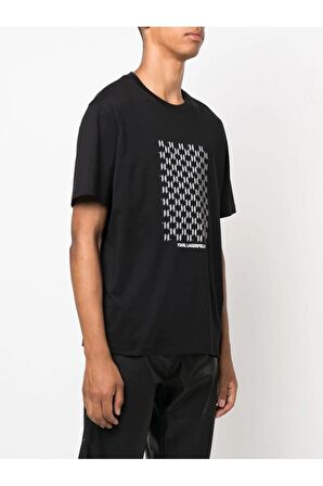 Reflective Monogram Logo Print T-shirt
