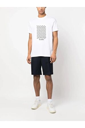 Reflective Monogram Logo Print T-shirt
