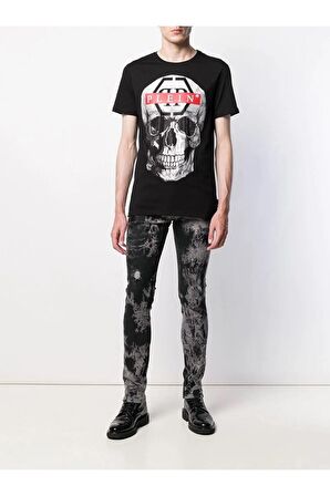 Taş Süslü Skull T-shirt