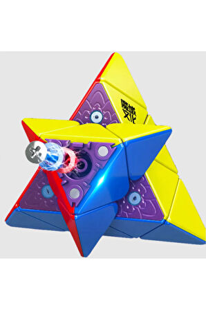 MOYU PYRAMINX STICKERSIZ PROFESYONEL SPEED CUBE  -RUBIK PYRAMINX ZEKA SABIR KÜPÜ