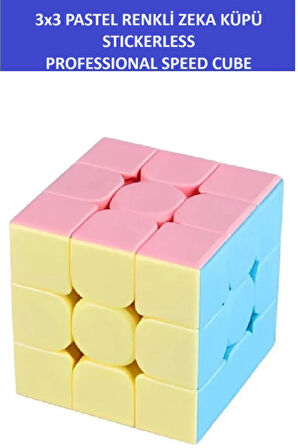 3x3 Profesyonel Pastel Renkli Speed Cube  Zeka Sabır Küpü