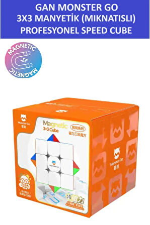 GAN MG356 3x3X3 MIKNATISLI Manyetik Zeka Küpü - Profesyonel Speed Cube - Sabır Küpü -