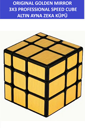 3X3 GOLDEN MIRROR AYNA KÜP -Zeka Küpü - Profesyonel Speed Cube - Sabır Küpü -