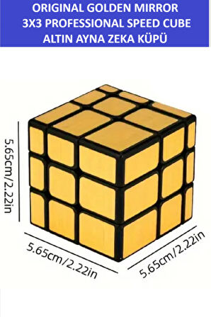 3X3 GOLDEN MIRROR AYNA KÜP -Zeka Küpü - Profesyonel Speed Cube - Sabır Küpü -