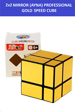 2X2 GOLD MIRROR AYNA KÜP -Zeka Küpü - Profesyonel Speed Cube - Sabır Küpü -