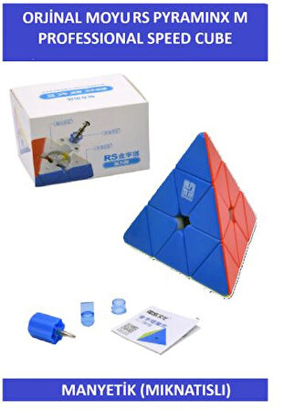 MOYU RS PYRAMINX MIKNATISLI PROFESYONEL SPEED CUBE-3X3 ZEKA KÜPÜ-SABIR KÜPÜ-WCA TURNUVA KÜPÜ
