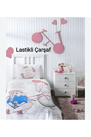 Özdilek Tek Kişilik ( Çarşafı Lastikli ) Pike Takımı ENJOY Pembe